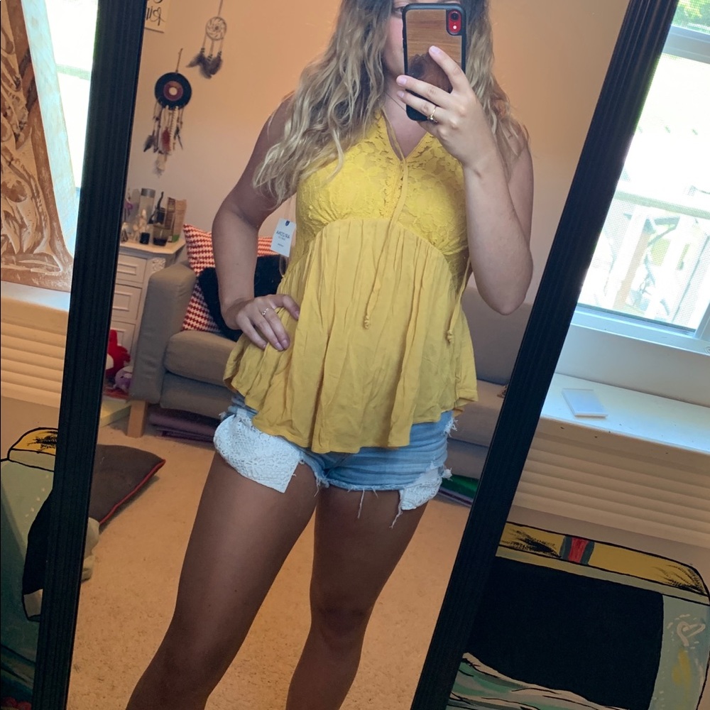 Yellow float tank top! (New with tags!)